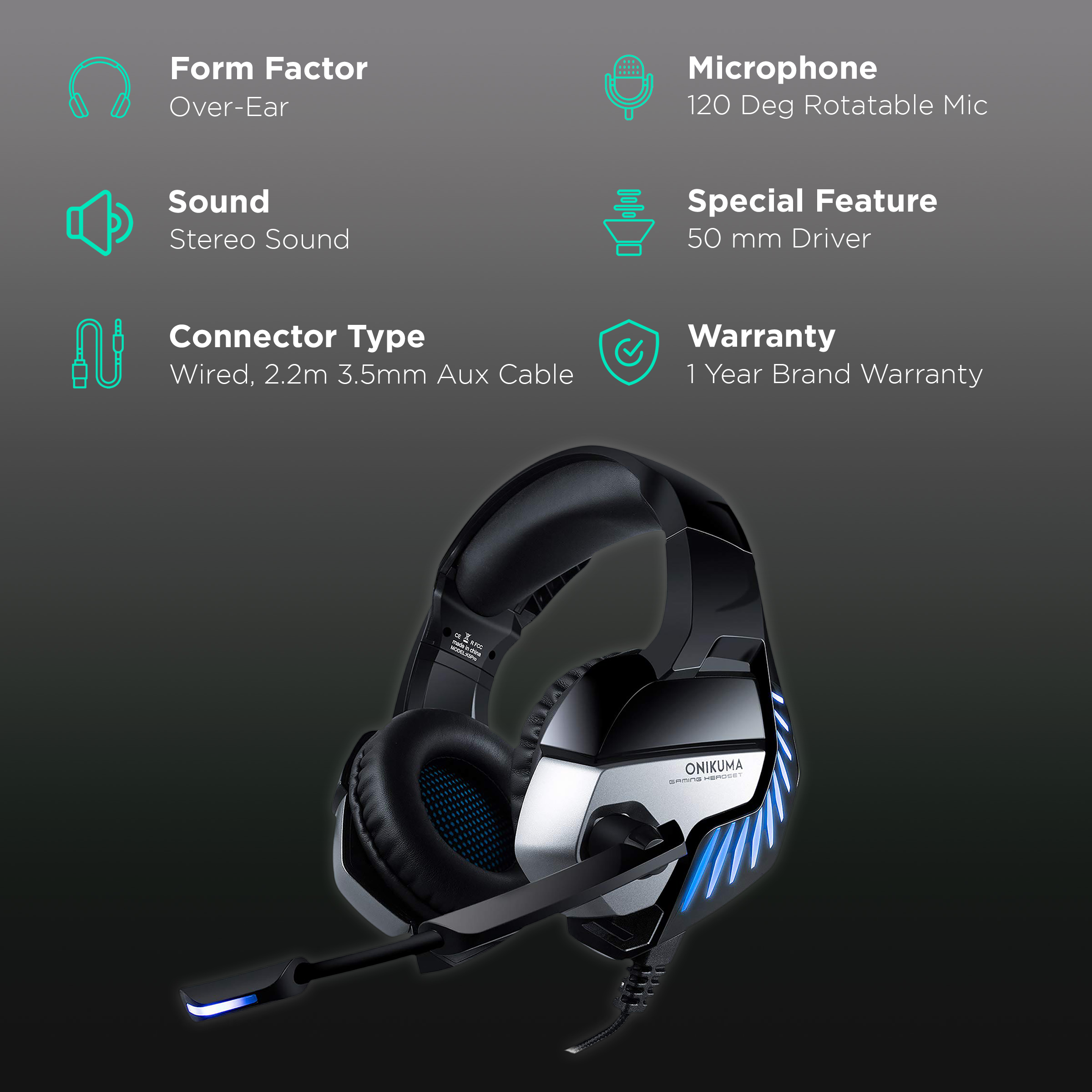 Onikuma discount k5 headset